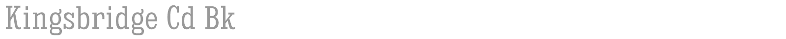 Kingsbridge font preview